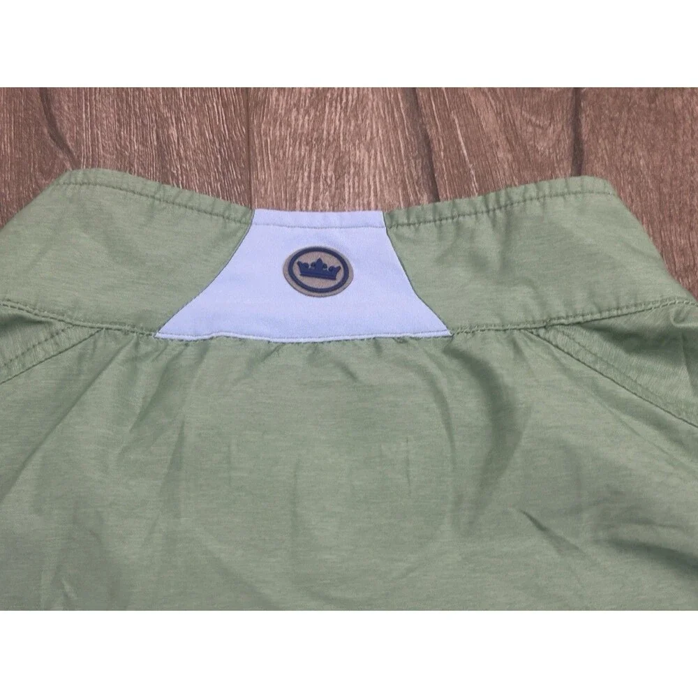 Peter Millar 1/4 Zip Lightweight Packable Windbreaker Jacket Men’s Large Green